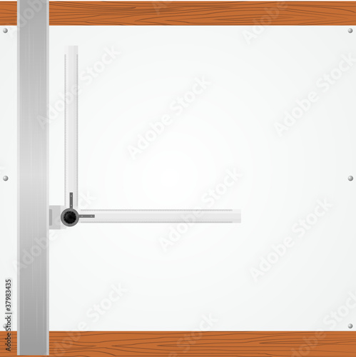 Vector Illustration Drawing Table