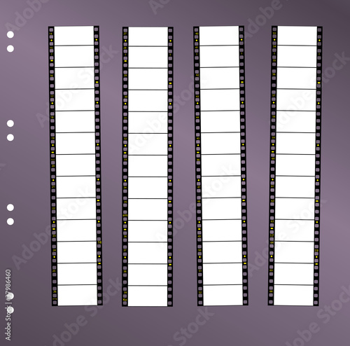 contact sheet 35 mm widescreen movie filmstrip, free space for p