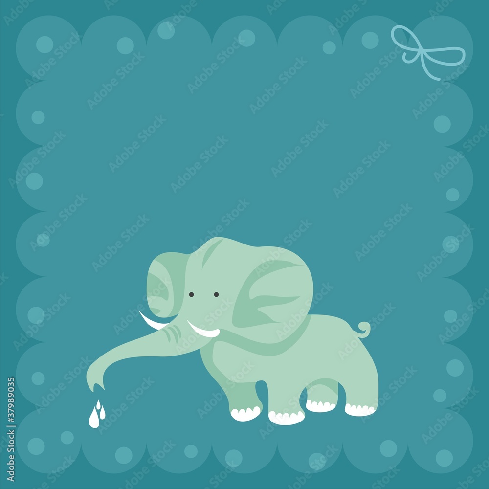 Baby elephant card Baby elephant card