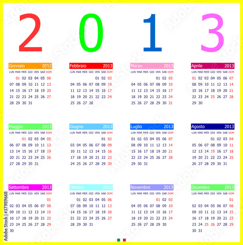 Calendario 2013 Italiano