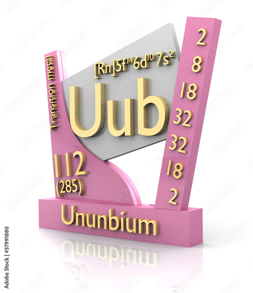 Ununbium form Periodic Table of Elements V2 Stock Illustration