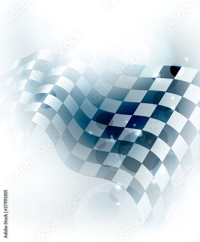 Blue Checkered Background