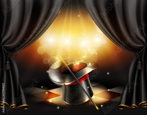 Magic tricks background