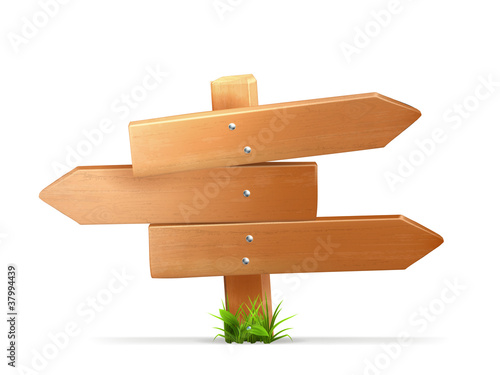 Wooden sign