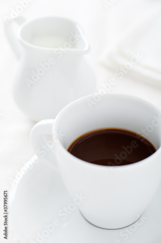 Coffee Cup with Milk Jug