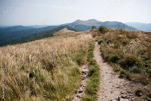 Bieszczady mountains in south east Poland