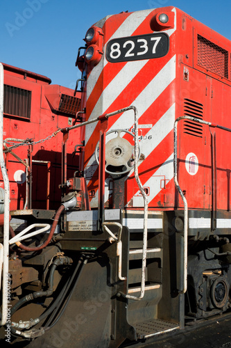 Photo Detail of a front heavy diesel north American locomotive