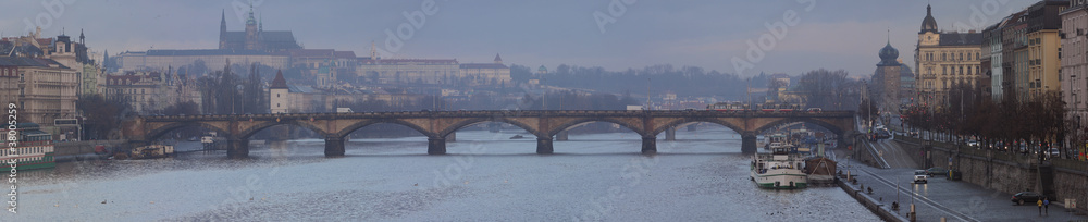 panorama view of the Prague