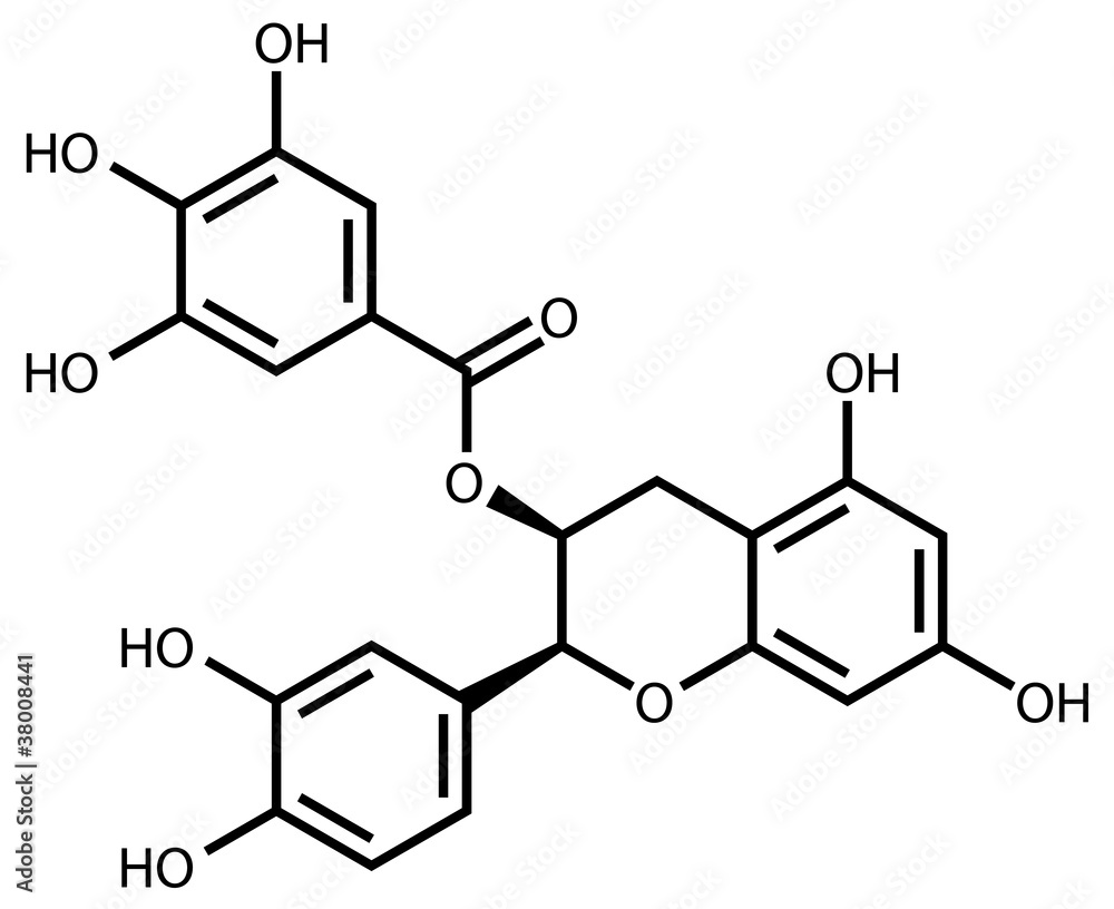Epicatechin gallate structural formula Epicatechin gallate structural formula