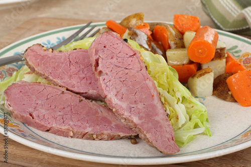 Corned Beef and Cabbage Dinner