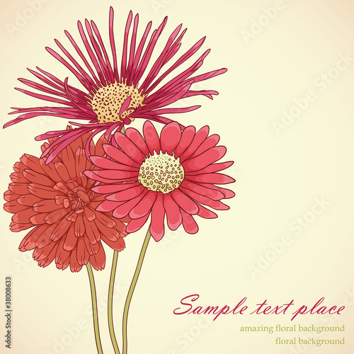 Floral background photo