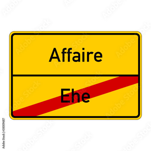 ortsschild ehe affaire I