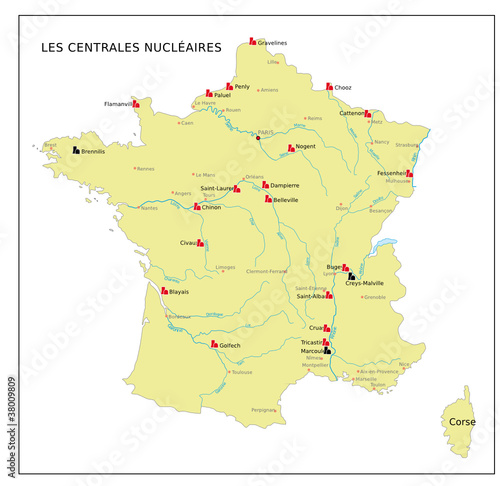 Frankreich Kernkraftwerke