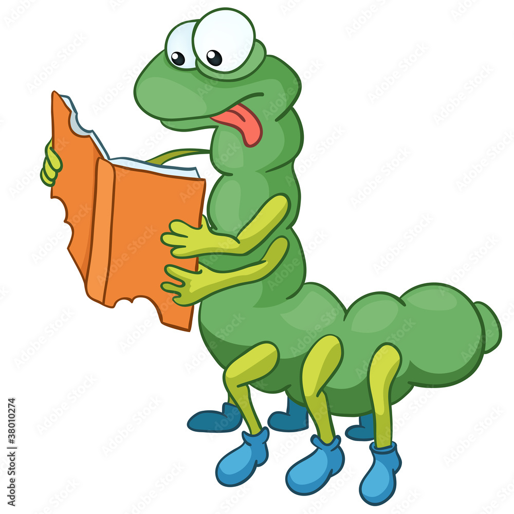 Obraz premium Cartoon Character Caterpillar