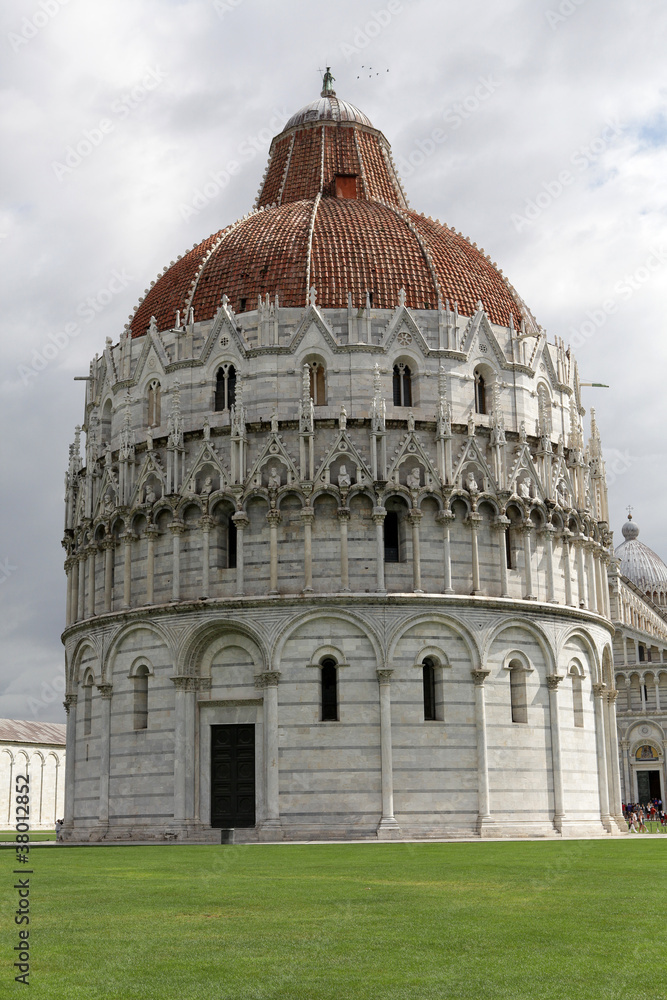 Pisa - Baptistry of St. John in the Piazza dei Miracoli