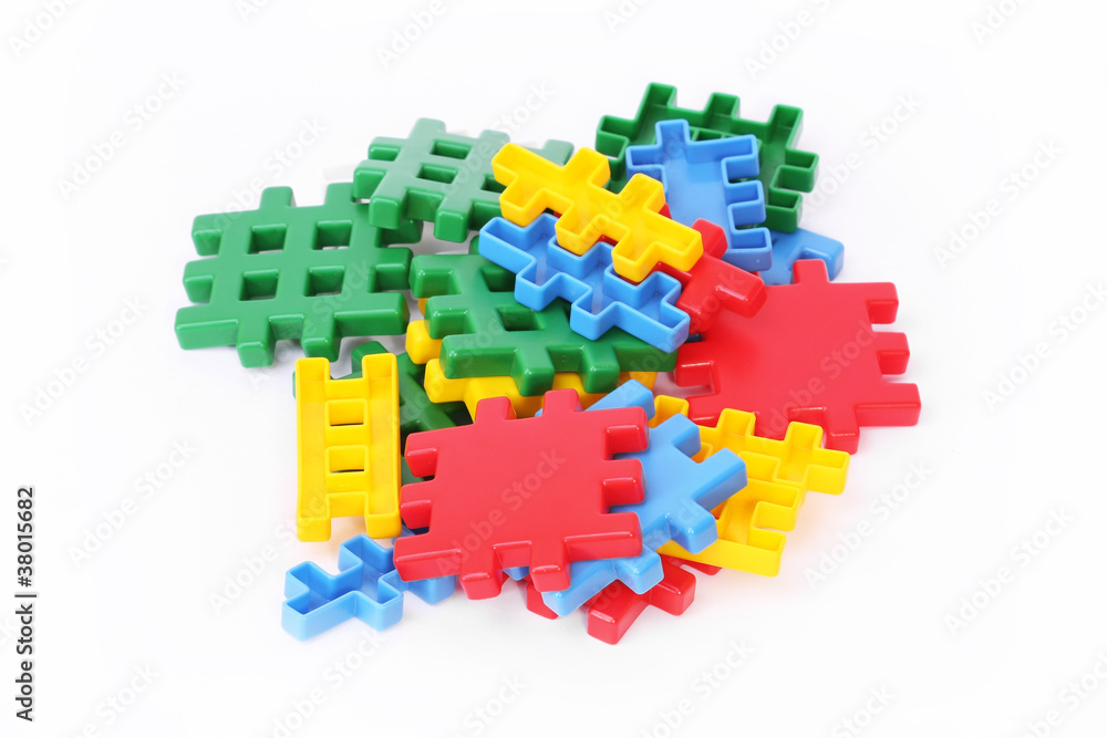 Toy building blocks isolated Toy building blocks isolated