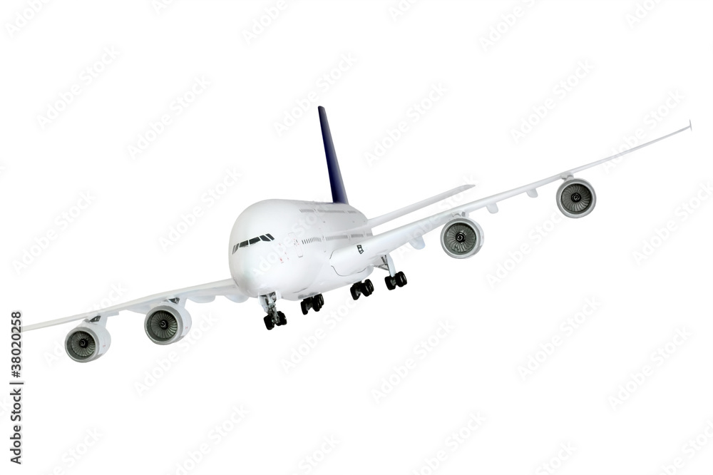 Modern airplane on white. Modern airplane on white.