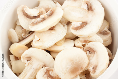 cutted champignons