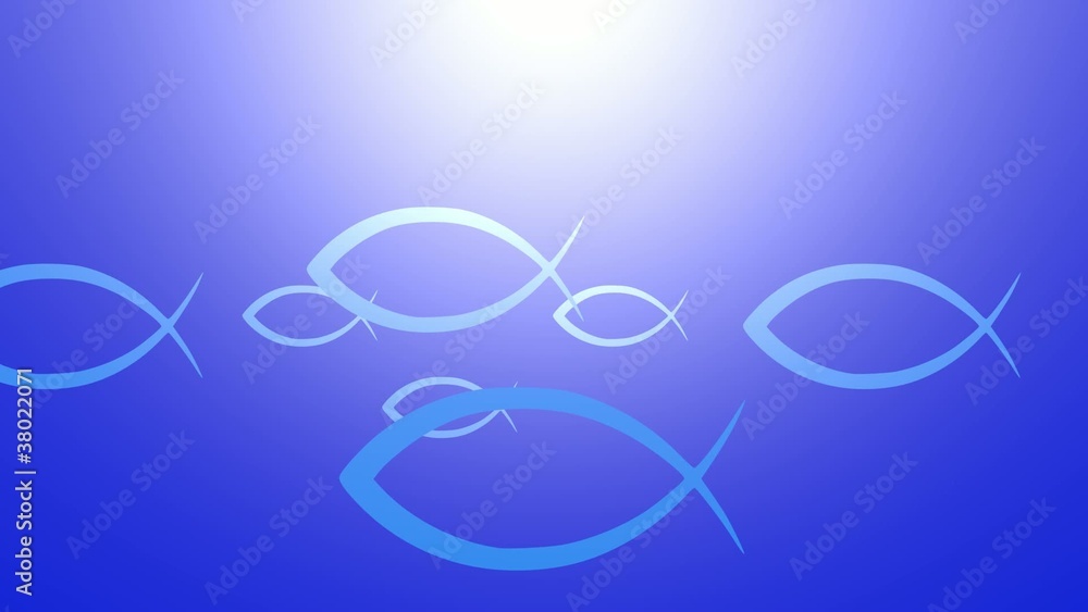 Ichthys Schwarm im Licht