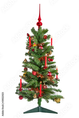kleiner geschmückter Weihnachtsbaum