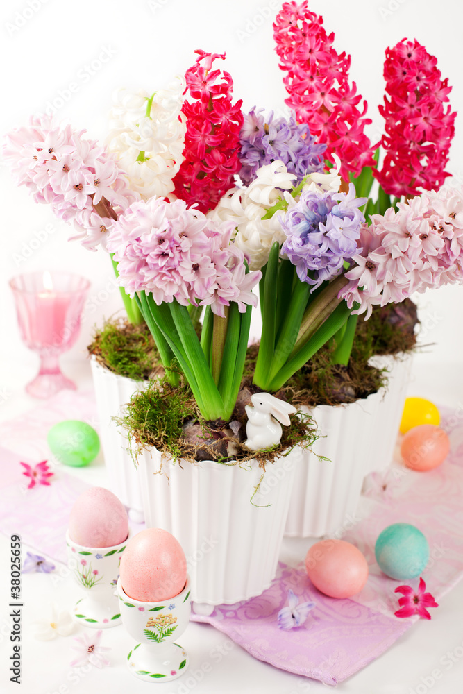 Easter table arrangement Easter table arrangement