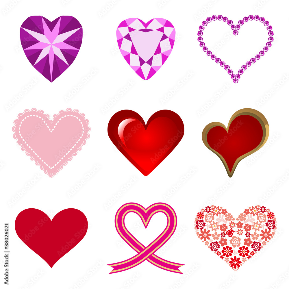ハートのイラスト素材 Stock ベクター Adobe Stock