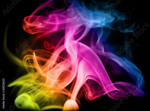 Rainbow smoke