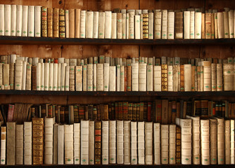 Fototapete Bibliothek Altes Bücherregal  © RPL-Studio