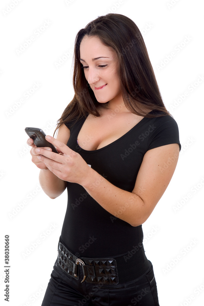 on the phone on the phone