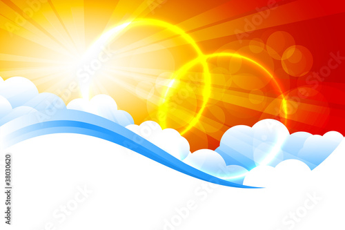 Sunburst vector background