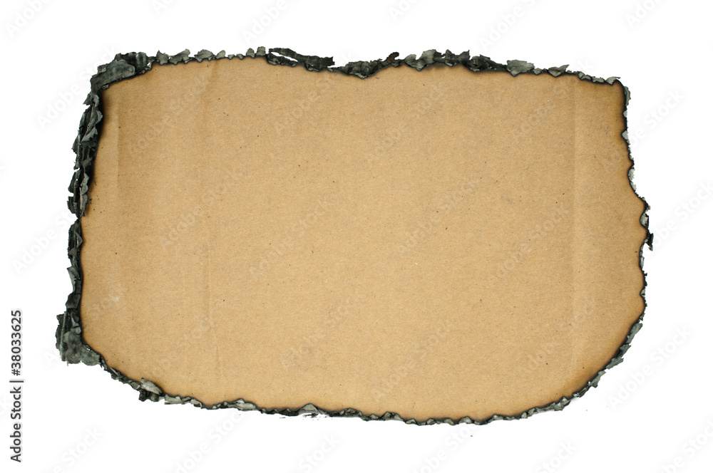 Burned paper Burned paper