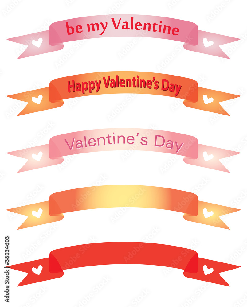 set of banners for Day of Valentine set of banners for Day of Valentine