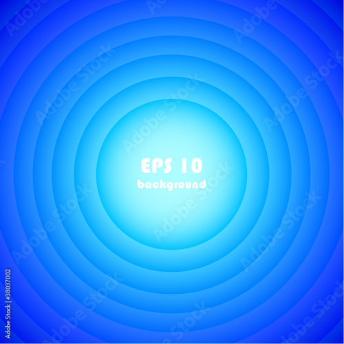 Circle blue abstract background. Vector illustration