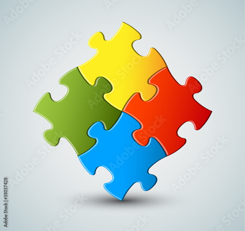 Vector puzzle / solution background