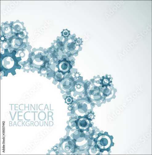 Vector background made from cogwheels