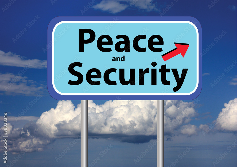 Obraz premium peace and security and sky