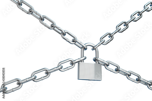 lock on a chain