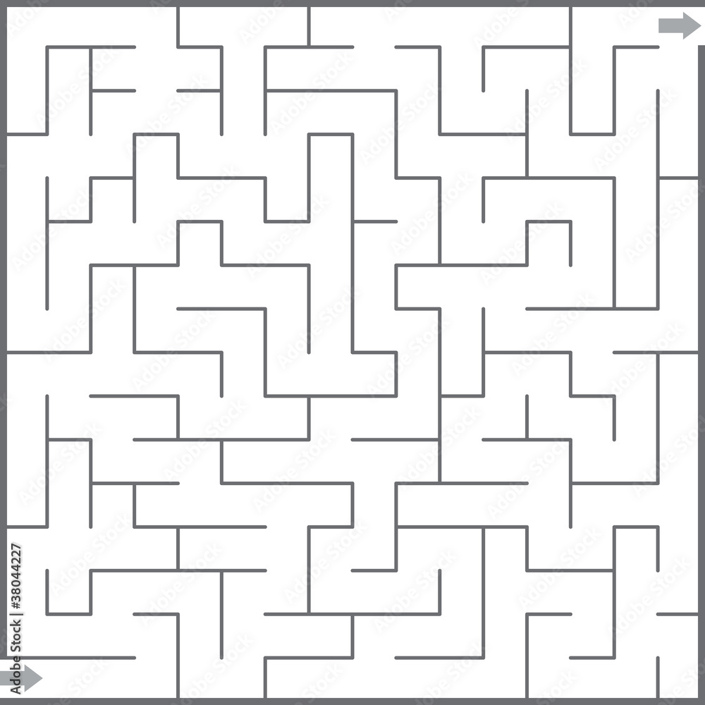 Vector illustration of  maze