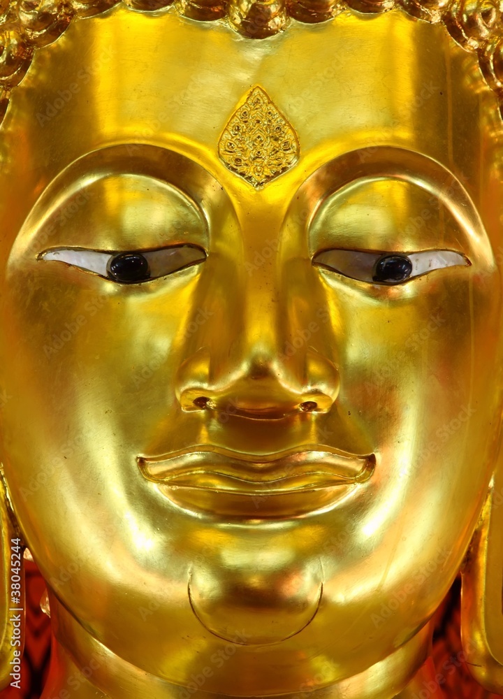 golden Buddha face