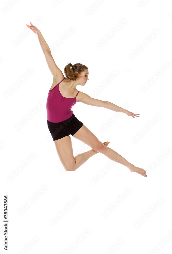 Dancer leaping