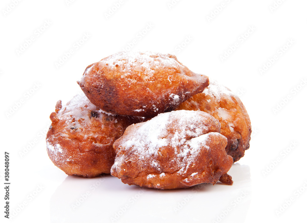 Pile of Dutch donut also known as oliebollen Pile of Dutch donut also known as oliebollen