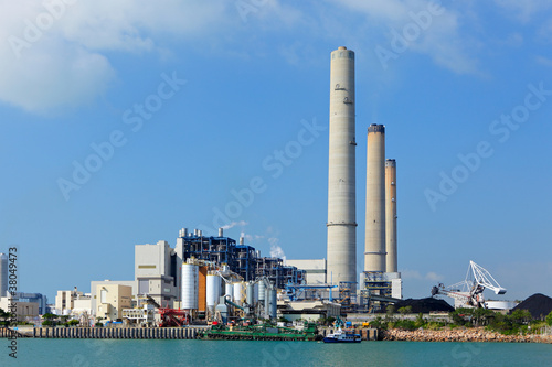 Coal fired electric power plant photo