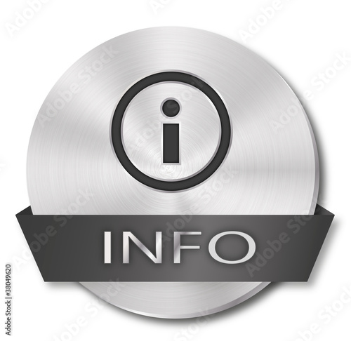 metallisches-rundes-icon-info
