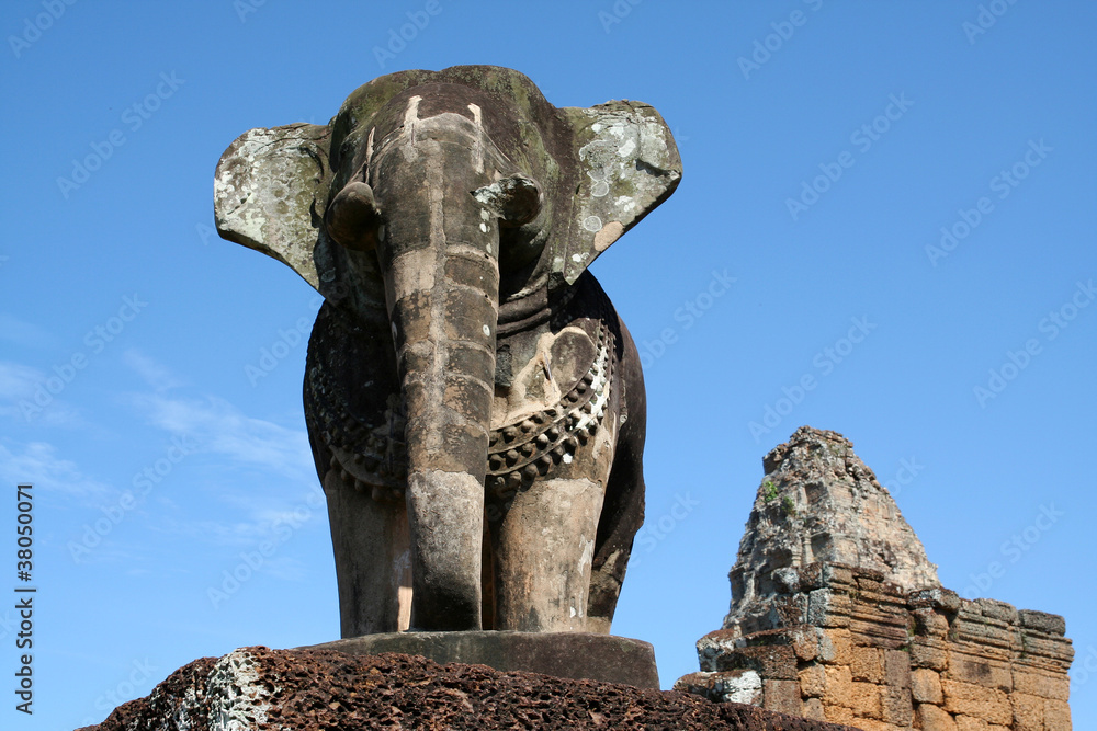 Fotografie Elephant Angkor Wat - Cambodia