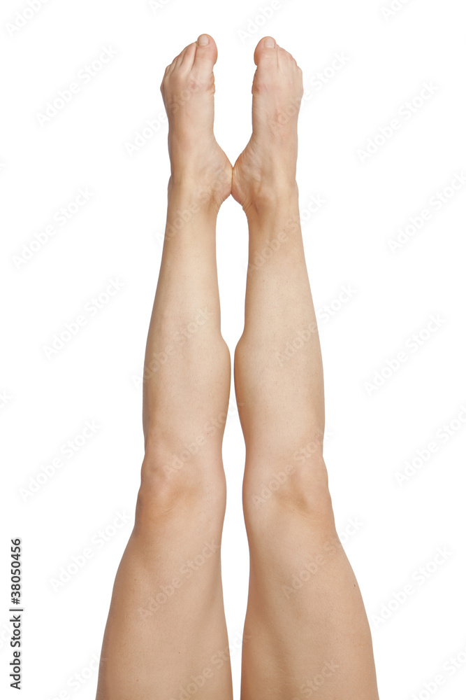 beautiful young woman legs isolated on white beautiful young woman legs isolated on white