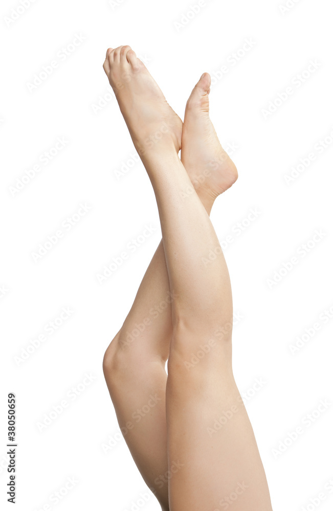 beautiful woman legs isolated on white beautiful woman legs isolated on white