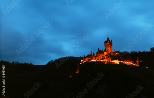 castle at night