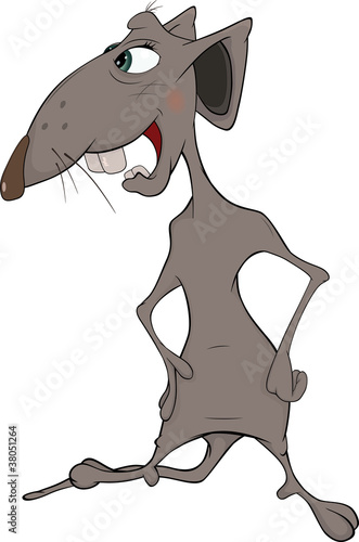 Rat. Cartoon