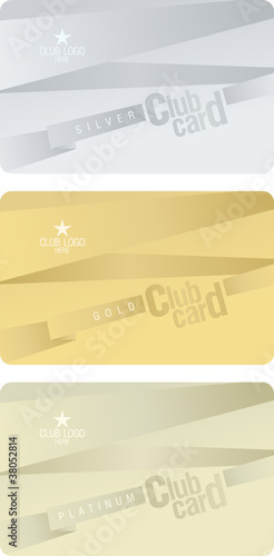 Club plastic cards design template