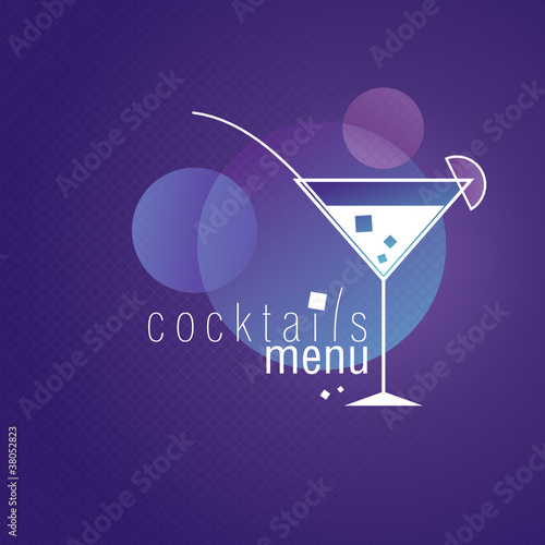 Coctails Menu Card Design template